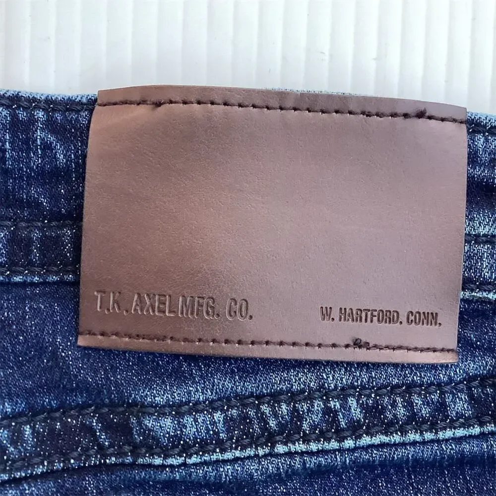 Vintage T.K. Axel Men's Straight Denim Jeans Blue‎ Size 34x32